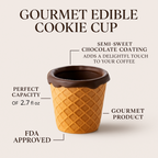 Edible coffee cup, cookie cups, edible cups